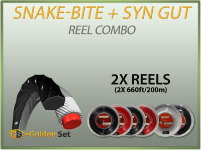 Snake-Bite + Synthetic Gut Reel Combo