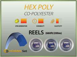 Hex Poly Reels (660ft/200m)