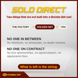 Sold direct: no distributor, no wholesaler, no dealer network, no tour sponsorships. What is left is the string.